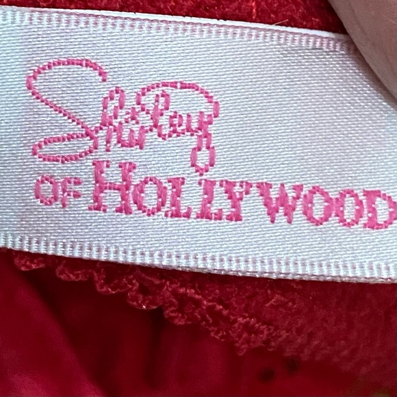 SHIRLEY of Hollywood 331 Red Embroidered Bra Shelf Size 34 - Picture 9 of 11